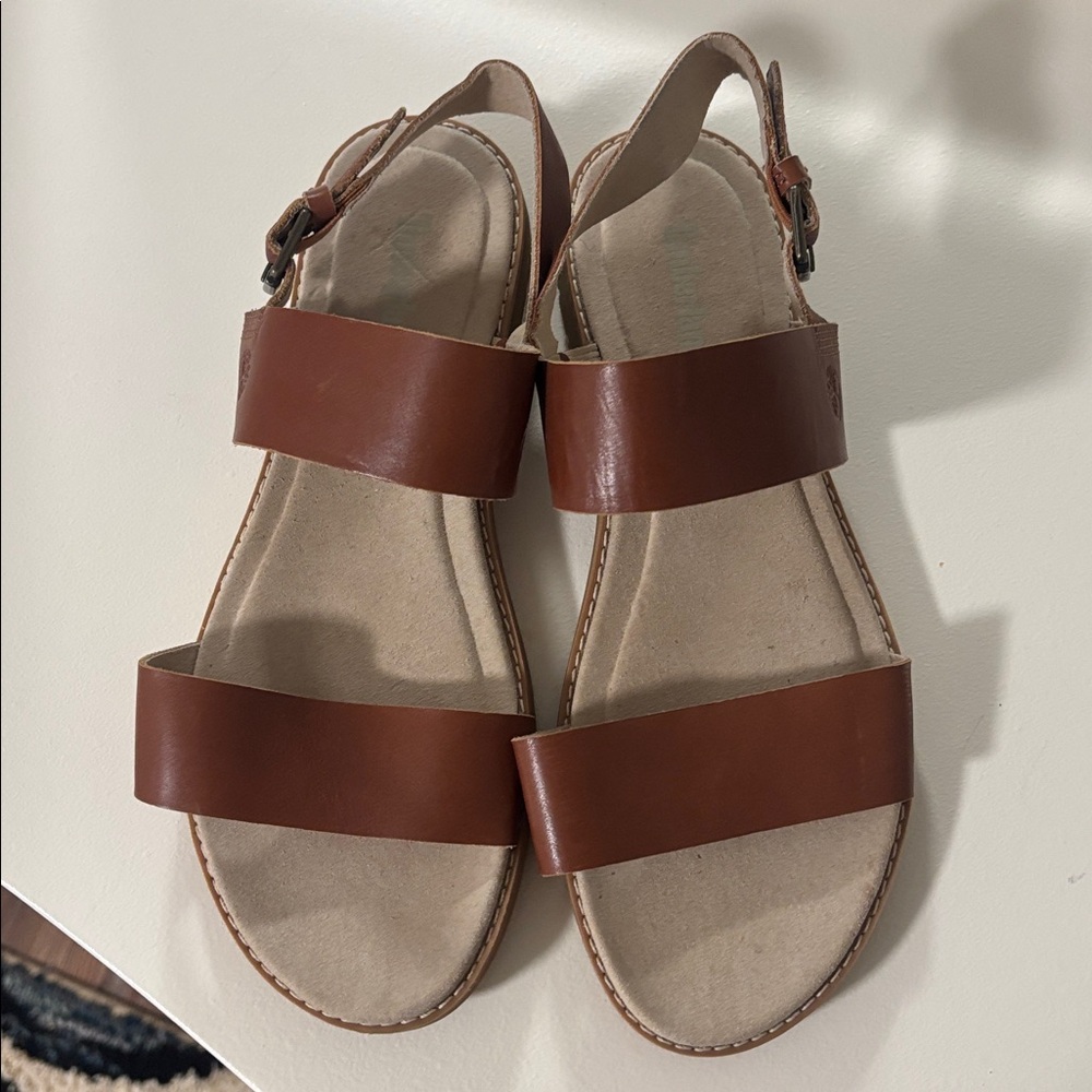 Timberland Tan Leather Sandals